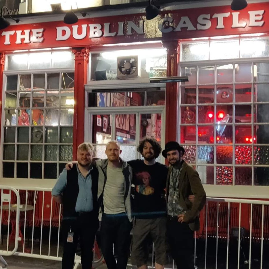 ThePasturesBand's tweet photo. CAMDEN!! 

Oh my GOD, what a night! I'm still processing it all. A bloke from Colorado told us "Every song you played was awesome". We're blown away by how you all welcomed us to your city.
#BandsOnTour #WhyDontYouGetARealJob #LondonMusic #NorthernersDownSouth #RockAndOrRoll https://t.co/MUVIdde5BD