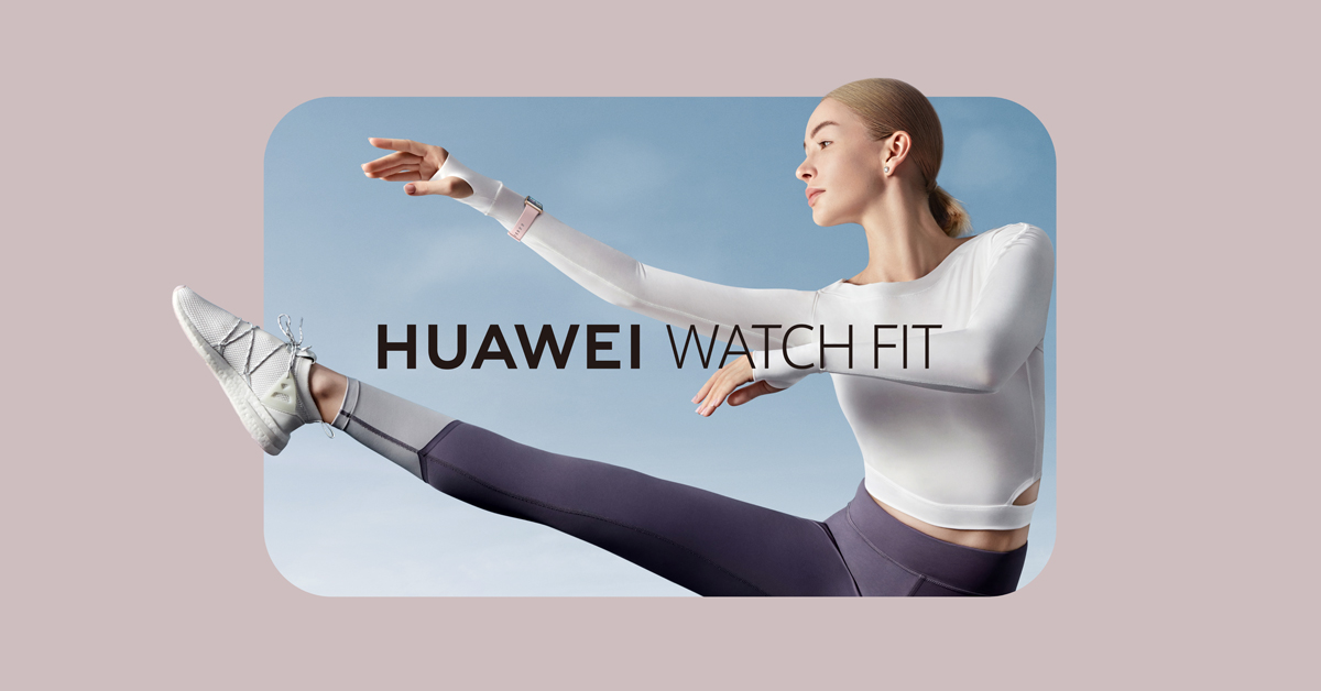 Gift available till stock lasts. Enjoy a stunning large HD display on the all new #HUAWEIWATCHFIT &amp; experience a long battery life that will last you up to 10 days!