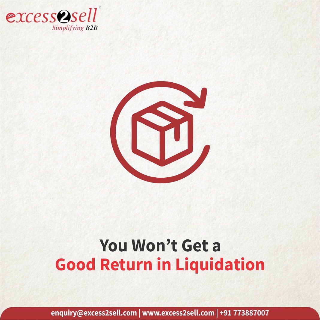 excess2sell's tweet photo. Inventory liquidation on Excess2sell helps in minimizing losses, and perhaps even turning that excess inventory into a small profit ✅ 

To Know More, visit : https://t.co/xXONZTw6Pe 

#excess2sell #myth #liquidationmyth  #deadinventory #liquidation #stockmanagement #distributor https://t.co/uQ5NPWacjr
