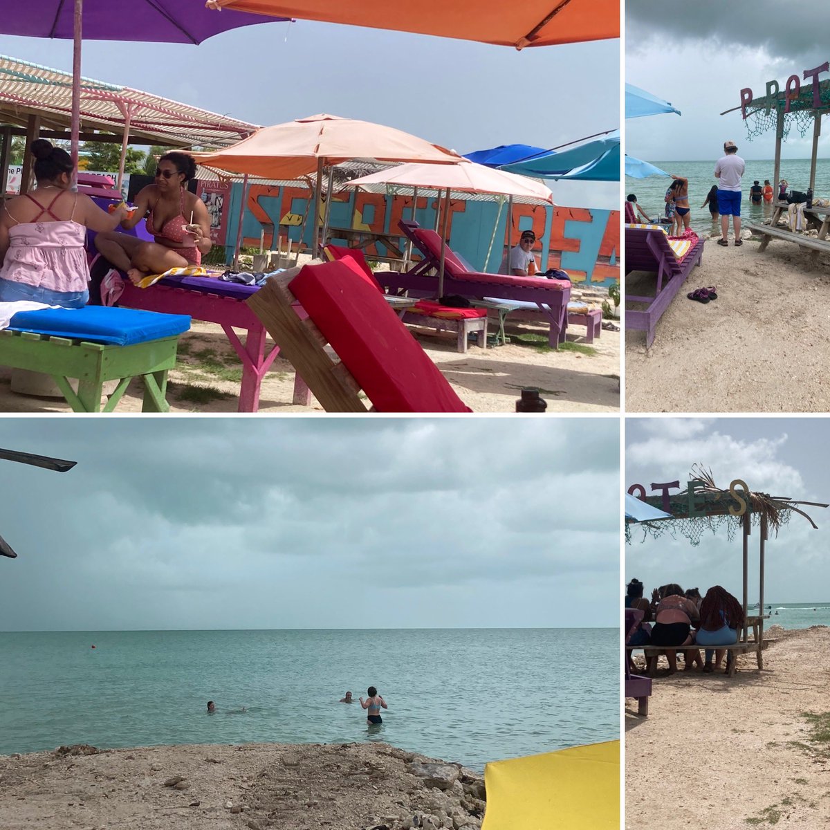CentralCRT's tweet photo. Spent our last day in #Belize at the Secret Beach. Not much of a secret since everyone seems to know about it but it’s a beautiful area with clear water, fish, and small jellyfish https://t.co/nvuuHE32LI