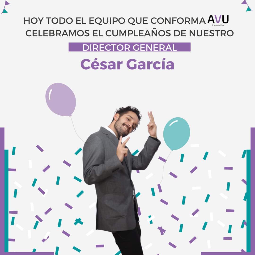 avuiap's tweet image. Le mandamos nuestras felicitaciones a César por este nuevo año, lleno de nuevos aprendizajes. Continúa con esa visión disruptiva e innovadora hacia las vejeces y envejecimiento
#todossomosavu 🎉🎉🎉