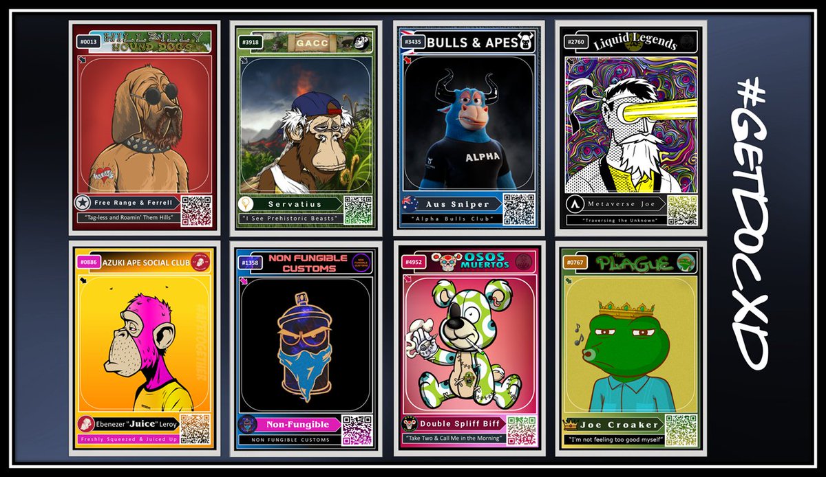 DrMilburn's tweet photo. @ironmike #GetDocXD #DocXDCards Would love to make and mint you a Doc.XD Card of your Favorite #NFT @ironmike ! https://t.co/EAzJmnboZn