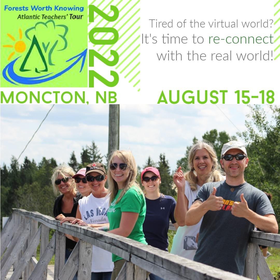 TourAtlantic's tweet photo. The Forests Worth Knowing: Atlantic Teachers' Tour has had a tremendous response.  Registration confirmations and wait lists will be sent soon. 
Visit our newly renovated website for learning opportunities, classroom activities and career resources!
https://t.co/pXWxktpr9T https://t.co/aAvh6M1A5S