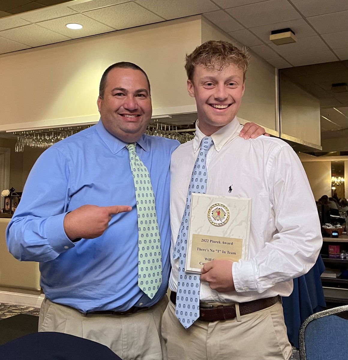 cburybaseball's tweet photo. Great night celebrating Canterbury’s representative of the There is no “I” in Team award recipient Will Granata!!! #welldeserved @william_granata https://t.co/nrpQwPsop0