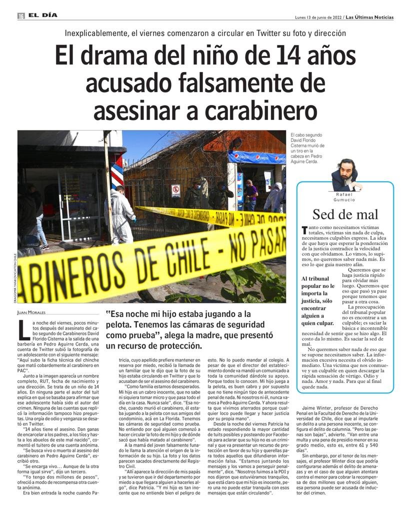 Esto ya se escapó de control... le hacen la vida imposible a un adolescente simplemente porque sí, porque pueden. 
Amenazas, sin poder salir de su casa y no tiene absolutamente nada que ver con todo esto