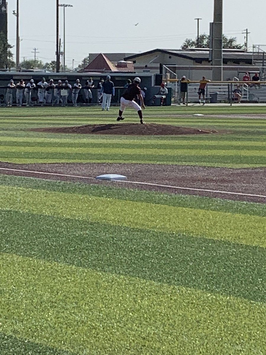 CoachEMartinez's tweet photo. One last time in a Mathis Pirate jersey before Julz heads off to the Blue and Gold! #MPBaseball #BackThePack @MathisAthletics https://t.co/JQxWINDQI5
