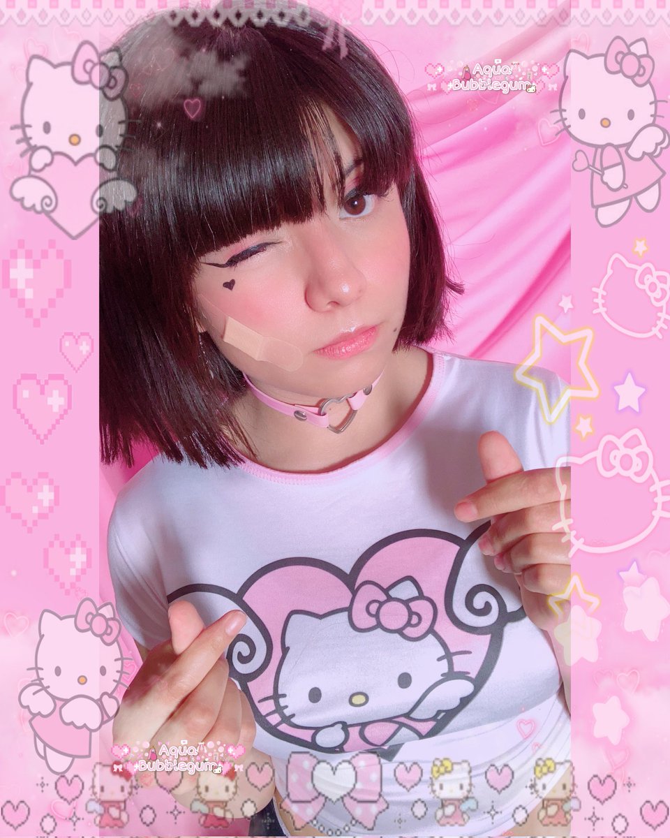 TheaHeaven_'s tweet photo. Regresamos !! Con la super noticia de que tenemos nuevos miembros ella es @aquabubblegum 
Vende contenido Kawaii y ahegaos! Así como audios y paquetes de waifu virtual ! Vallan a seguirla ! 
#HelloKitty #cosplayergirl https://t.co/M6PClKEzva