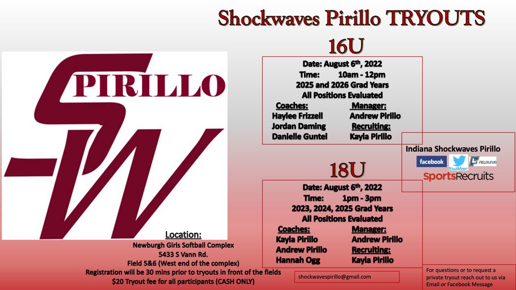 UnityPirillo's tweet photo. 🐘🐘TRYOUTS!!!! 🐘🐘 Check out our website for more details. https://t.co/u21Tr5U56X We are excited to have a 16u and an 18u under our name! #ROLLSHOCK  https://t.co/hl1ABDS1Fe https://t.co/AKMaRIOXhn