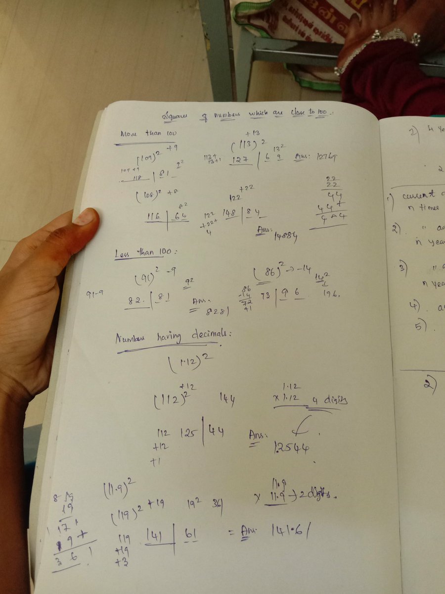 Kokhila2001's tweet image. #Day24 of #happylearning #SDESheetChallenge

⭕ In INTERVIEW PREPARATION- First main thing to learn is Aptitude.

After a long gap, I am going to start my apti journey😐 and post my everyday learnings here.

🎯 Learned How to calculate the squares of no.s close to 100- SHORTCUT.