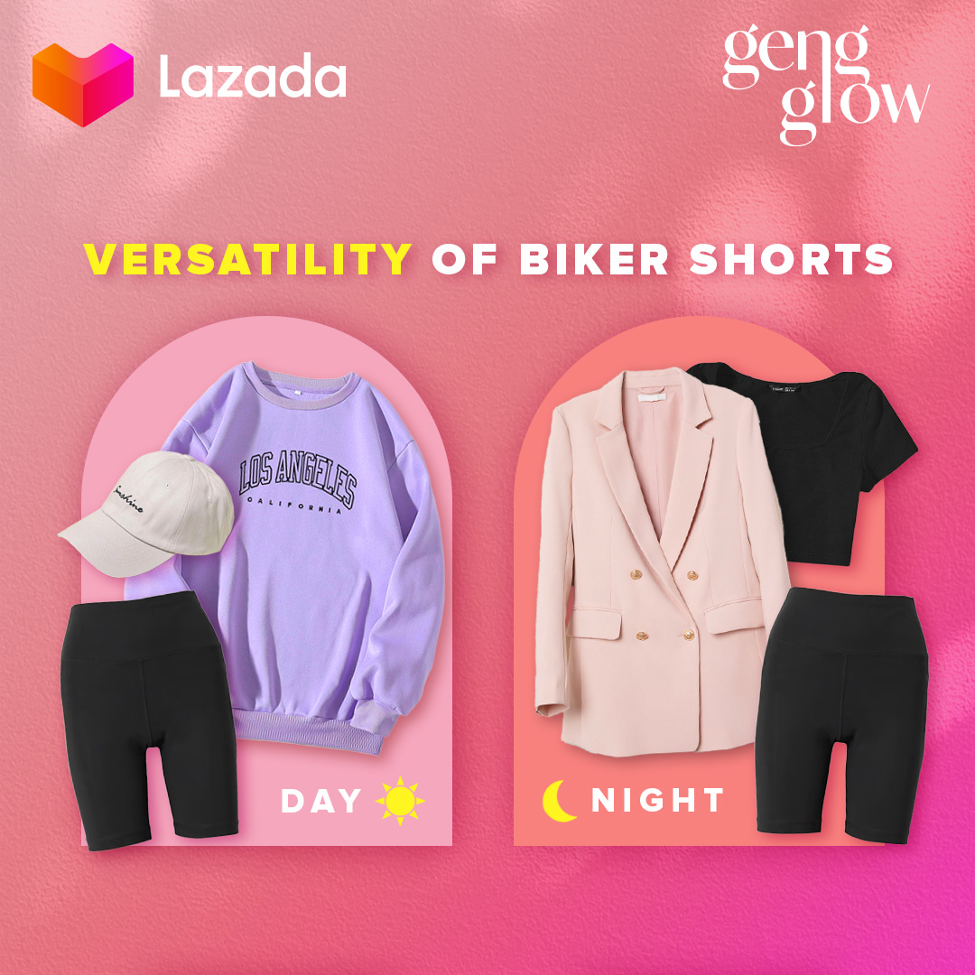 LazadaMY's tweet photo. Apa you paling suka pair with biker shorts? 💃🧥👚
#LazadaMY #LazGengGlow #Tips #LookBook #Versatile #FitsAll #BikerShorts https://t.co/ig9OoQXagj