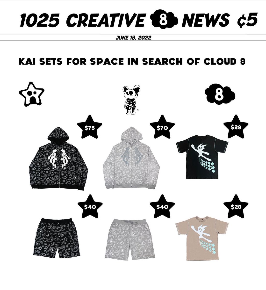 _on1025_'s tweet photo. INTERSTELLAR KAI COLLECTION - 6/18/22 at 12:30 PM PST

Interstellar Kai Hoodies - 25 available for each color

Interstellar Kai Shorts - 25 available for each color 

Interstellar Kai T-Shirts - 50 available for reach color

EARLY ACCESS FOR ALL SMS SUBSCRIBERS 

NO RESTOCKS https://t.co/qcqKfQ59vB