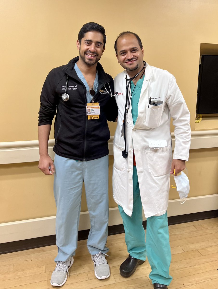 surajmishra613's tweet photo. Last day on ACE inpatient with @abouzaki_md! Lucky to have had such a great mentor. Wishing him all the best in his future endeavors! @VCUHealthHeart @VCUHealth https://t.co/e1VJrwukKl