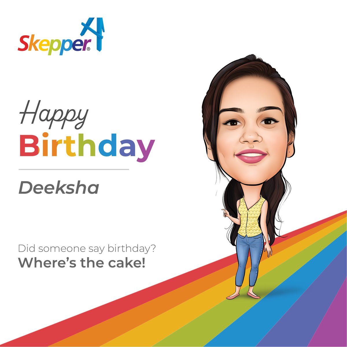 theskepper's tweet photo. Hey you! Happy Birthday. We wish you a beautiful day today and hope you have a fun day!
#birthday #love #happybirthday #party #cake #birthdaycake #lifeatskepper #skepper #agencylife https://t.co/h6XhsNCa8C