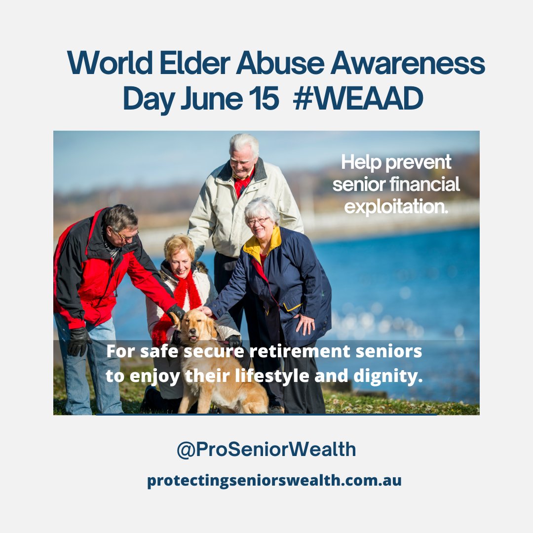 ProSeniorWealth's tweet photo. Time to get serious and continue to step up and help protect our senior and vulnerable people. https://t.co/O94Z29JIpq