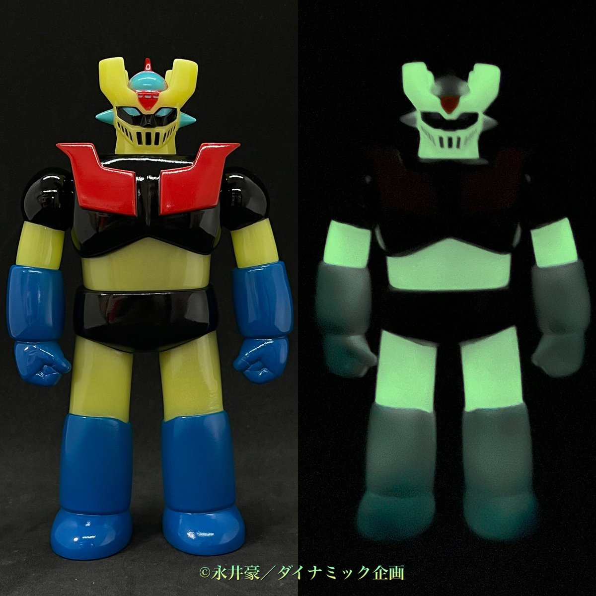 quackmaxx's tweet photo. 今週末はサッポロモダン。
販売品は3点。
アメリカ先行で売り切れになったイエローのマジンガーZ。カネゴン赤蓄光。バルタン星人青蓄光になります。宜しくお願いいたします‼️ https://t.co/TPG0HtbiPG