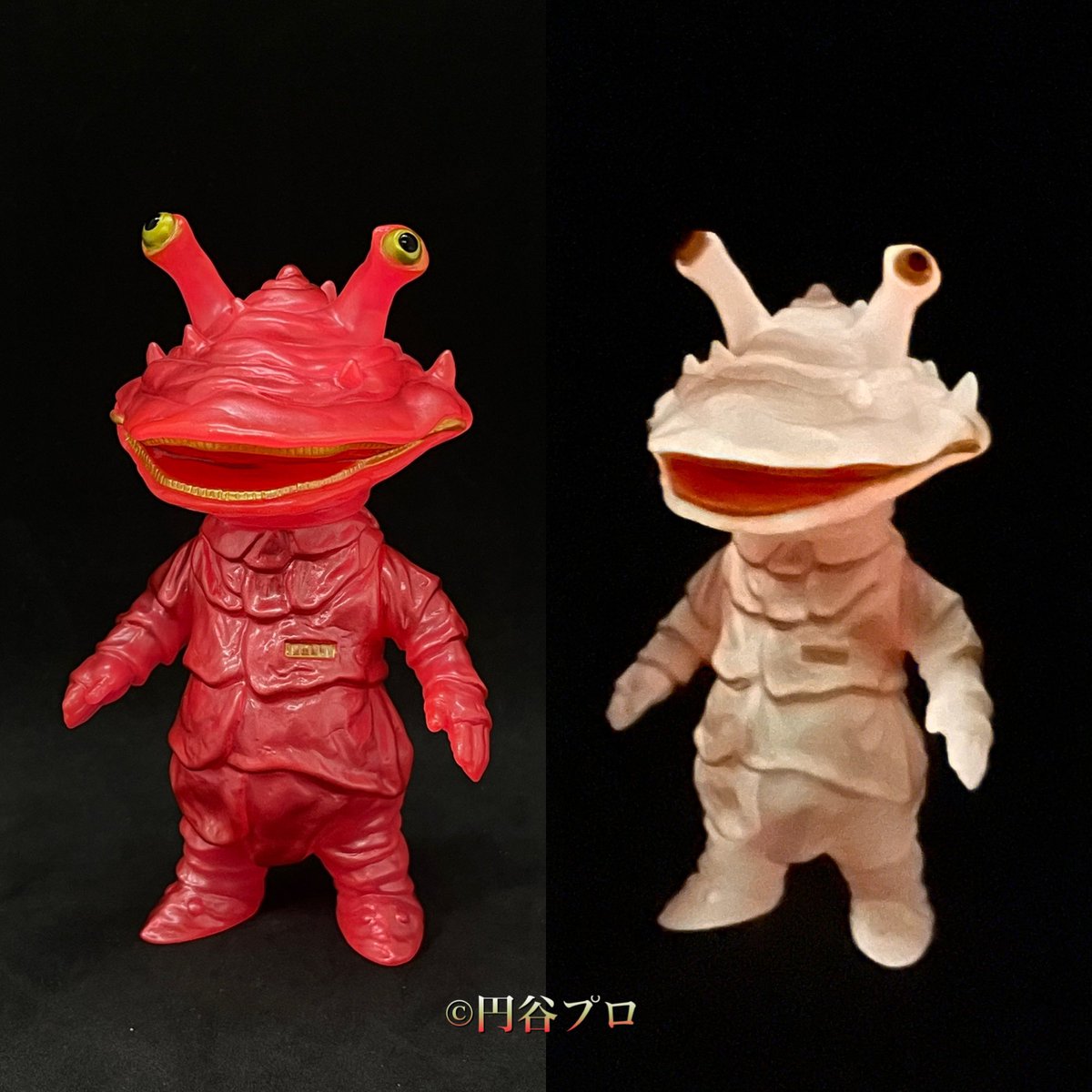 quackmaxx's tweet photo. 今週末はサッポロモダン。
販売品は3点。
アメリカ先行で売り切れになったイエローのマジンガーZ。カネゴン赤蓄光。バルタン星人青蓄光になります。宜しくお願いいたします‼️ https://t.co/TPG0HtbiPG