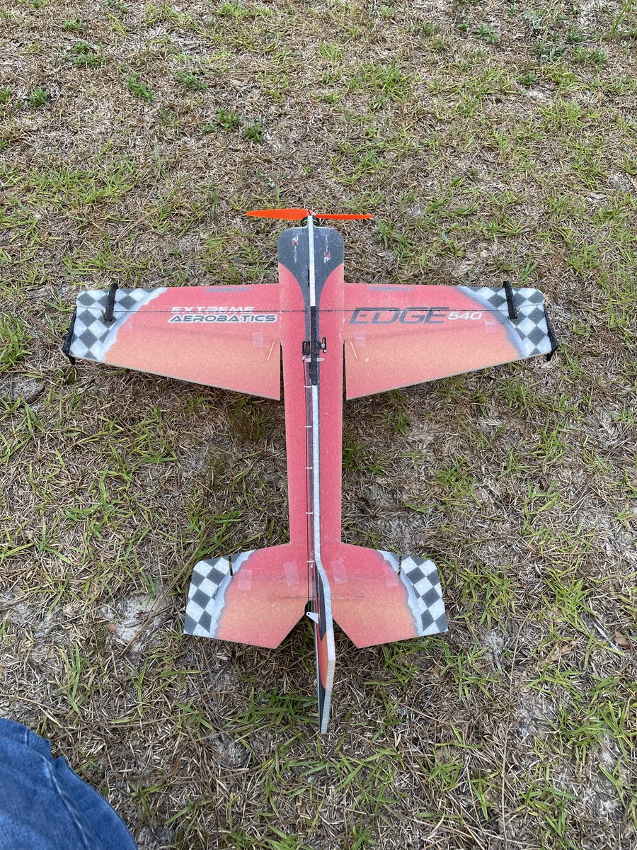 captioncrypto's tweet image. My dad Chris Bledsoe Sr surprised me with a new @TwistedHobbys 24 inch Edge 540 model airplane for my birthday! Dad bought and built this little beast for me to fly in my front yard! I enjoyed flying it with him today!