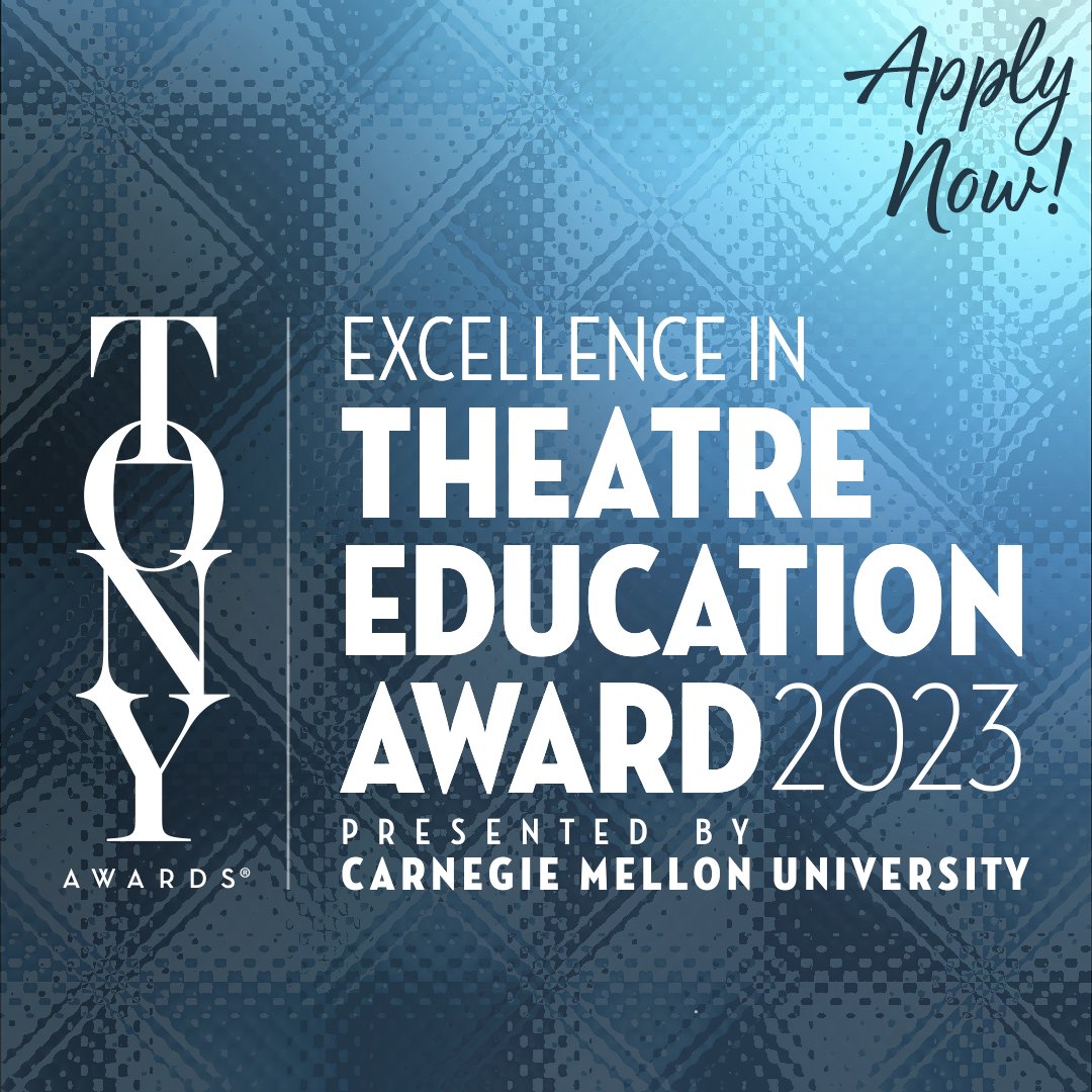 The Tony Awards® and @CarnegieMellon invite you to tell the story of a theatre educator who made a difference in your life, and the lives of others. Submit your teacher to be on next year's #TonyAwards with #ApplaudMyTeacher: bit.ly/3zwwqKV