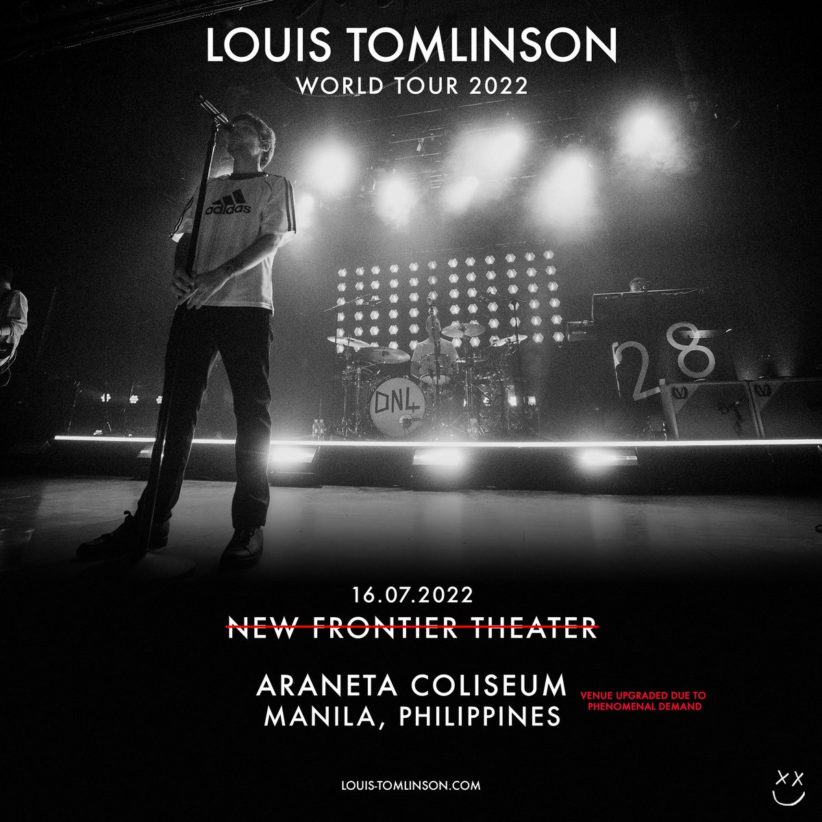 LTHQOfficial's tweet photo. Due to demand, Louis' World Tour show in Manila has been upgraded to the Araneta Coliseum. Tickets are on sale now: https://t.co/oYikRcvfUj https://t.co/i2mpfl5Xvp