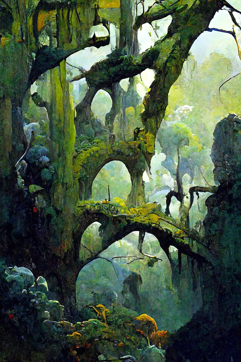 pascalblanche's tweet photo. Exploring even more the AI image generation possibilities, really useful specially when it comes to intricate vegetation shapes. https://t.co/QRulHW1P6Z