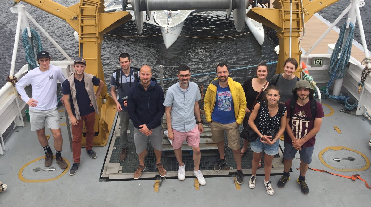 UmrCarrtel's tweet photo. First day École d’Été en Écologie Aquatique (ÉÉÉA) UQTR-USMB - Today we visited the research vessels Lampsilis, doing sampling campains on the St. Lawrence river. Special thanks to our host François Guillemette @Wolfsburg20 
@INRAE_Clermont @Univ_Savoie @UQTR #RIVE https://t.co/GnI4fZ9BJn