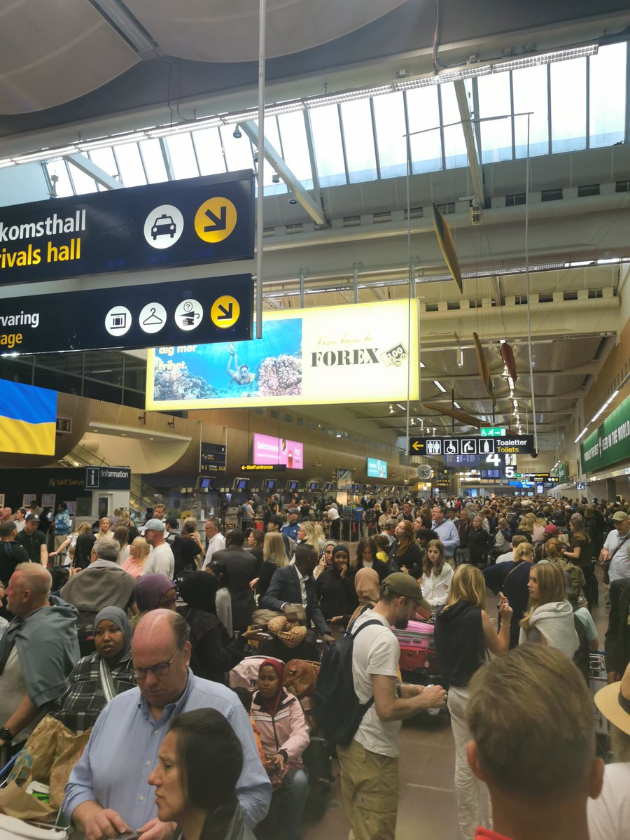 Stockholm Arlanda airport, 04:07.  Sweden's brave new strategy to reduce air travel looks to be a success.