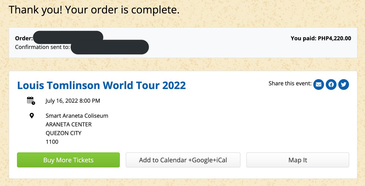 fatedlwt's tweet photo. OH MY GOD after postponing my jakarta trip for three years due to the pandemic and failing to get tickets the last two times i somehow managed to get a vip ticket for louis’ manila show FINALLY FINALLY FINALLY i’m seeing you soon @Louis_Tomlinson 😭 #ltwtmanila https://t.co/f3q4PLX4Ks