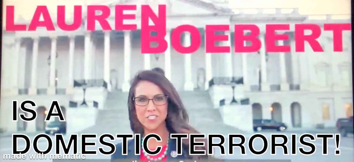 PIO2U's tweet photo. @mrgmmontes @nathaliejacoby1 The terrorist bimbo was intentionally trying to be โcute,โ She meant and knew exactly what she said. #LockBoebertUp
# LockHerUp https://t.co/90Pa5GQs87