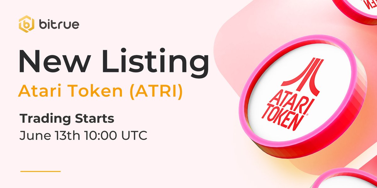 BitrueOfficial's tweet photo. #AtariToken $ATRI is coming to Bitrue spot trading. 
@atari

- Deposits are open right now
- Trading starts 10:00 UTC today
- Pairs are ATRI / $USDT

Details - https://t.co/WESmgOLpoj https://t.co/pEeG2kaE0K