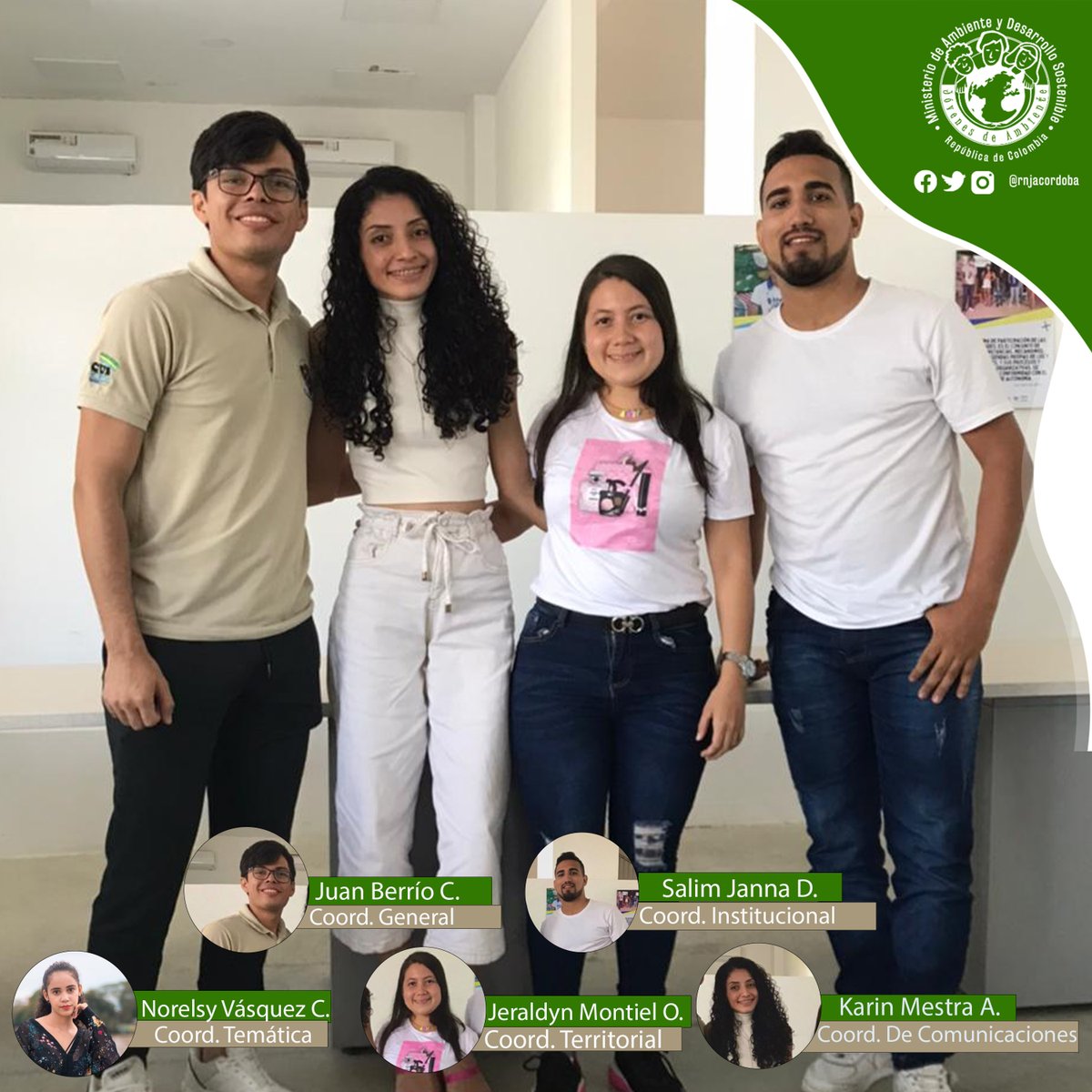 rnjacordoba's tweet photo. ¡En hora buena!🥳🥳🥳 Elegimos a nuestros coordinadores departamentales, quienes desde cada uno de sus roles estarán trabajando por mejorar los procesos que llevamos a cabo como territorio. @jovenesambiente @MinAmbienteCo https://t.co/i6bzj054Hv