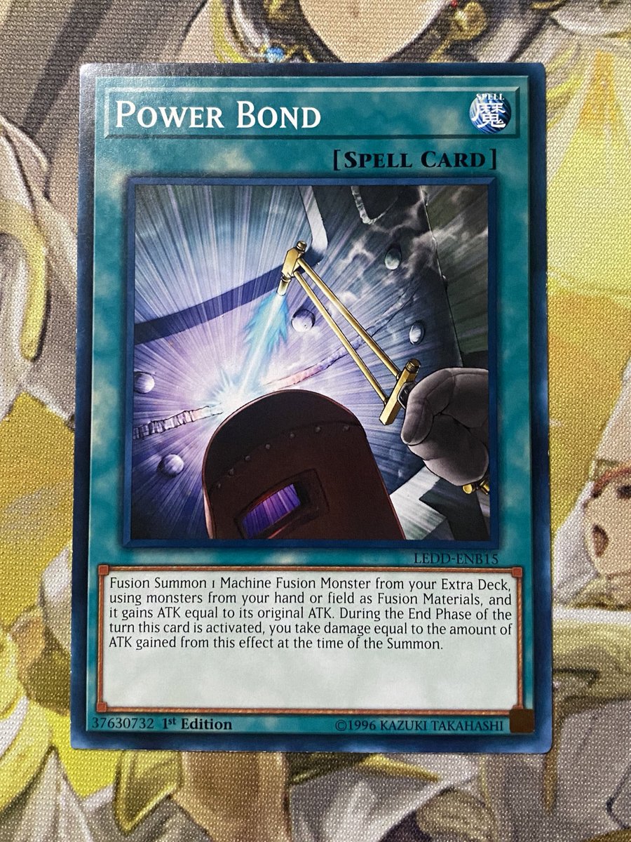 MageAmazed's tweet photo. #GXJune - #CardOfTheDay, Day 12: the Truesdales’ famed Fusion Spell, Power Bond! A true Duelist knows not just how to use a card, but also how to play it! #YuGiOh #YuGiOhGX https://t.co/uo2sVnAsWp