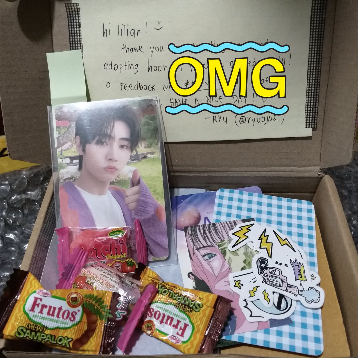 enhacartforlili's tweet photo. [#mailsforlili x #tyryu]

hello, @ryuqwsl! Thank u so much for the hassle free transaction. hoon came home already. vv secured packaging, the pc arrived safe and sound. Thank u for the freebies as well! ❤ https://t.co/fgrjgfVjfN
