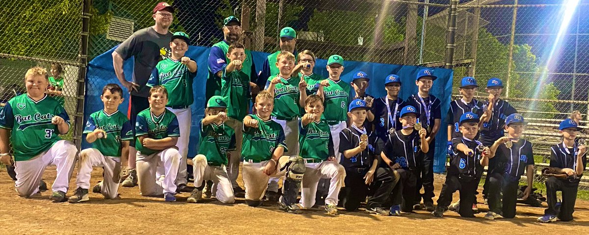 GBCBatcats's tweet photo. Congrats to 9U GBC Green squad on their 2nd tourn c’ship of the season. They traveled to Mt Sterling and went 2-1, including a 9-8 walk off victory in the title game vs Richmond Royals!  Their season record sits at 13-9 and are playing some great baseball! #WeAreGBC https://t.co/YD2VEH3B4p