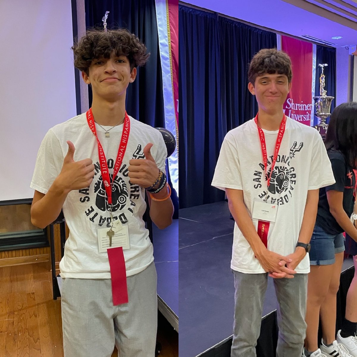 NHIatSA's tweet photo. CONGRATULATIONS to #SanAntonio #SAGD #EXTEMP Extemporaneous Speaking participants that advanced to the single elimination rounds tomorrow: Lorenzo Milk, International School of the Americas @NEISD and Davor Stamenov, @SATXCCHS!!! https://t.co/O0oJUVTXgc