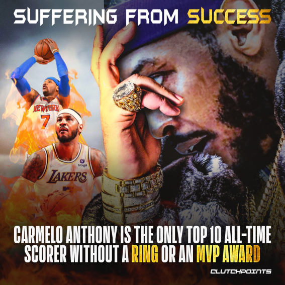 ClutchPoints's tweet photo. If anyone deserves to end his career with a ring, it's definitely Carmelo Anthony 🔥🙏 https://t.co/rWZfLKhScD