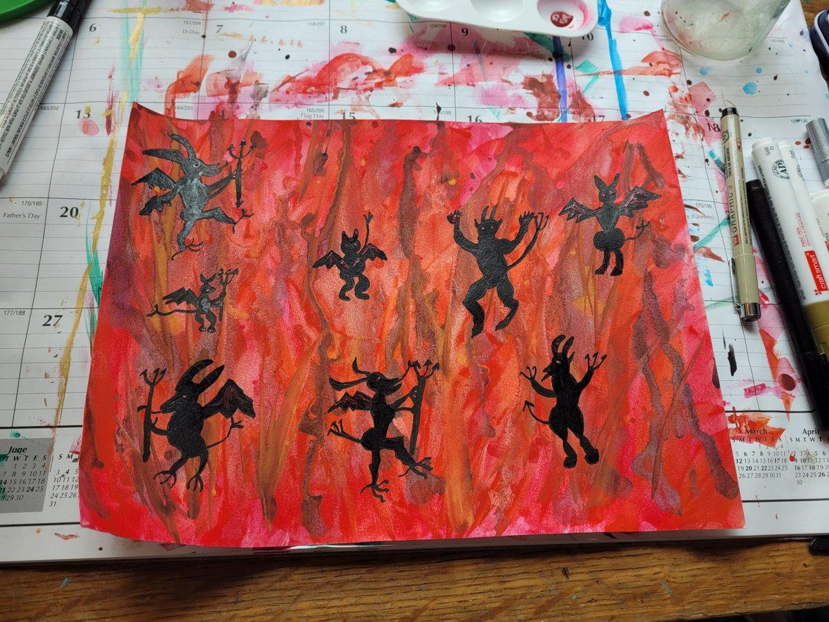 IngiHouse's tweet photo. It is as hot as these pictures here lately... and might be processing a bit of anger... but hey! #art #hotashell #paintings https://t.co/CjOP5guady