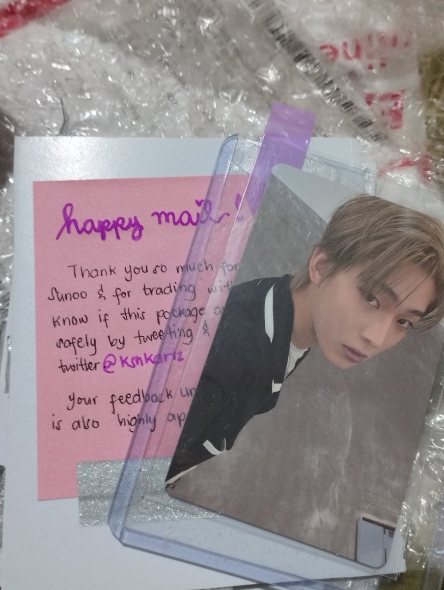 ksn_cartz's tweet photo. ୨ love mails ✉ ⋮ #nicamails
𓄴 sunoo, home!
⤷ sunoo arrived safely! tysm for trusting & trading with me, i would love to transact with you again <3
⌗ — ‹𝟹♡̷̷ @ksnkartz https://t.co/eStjnnFjzJ