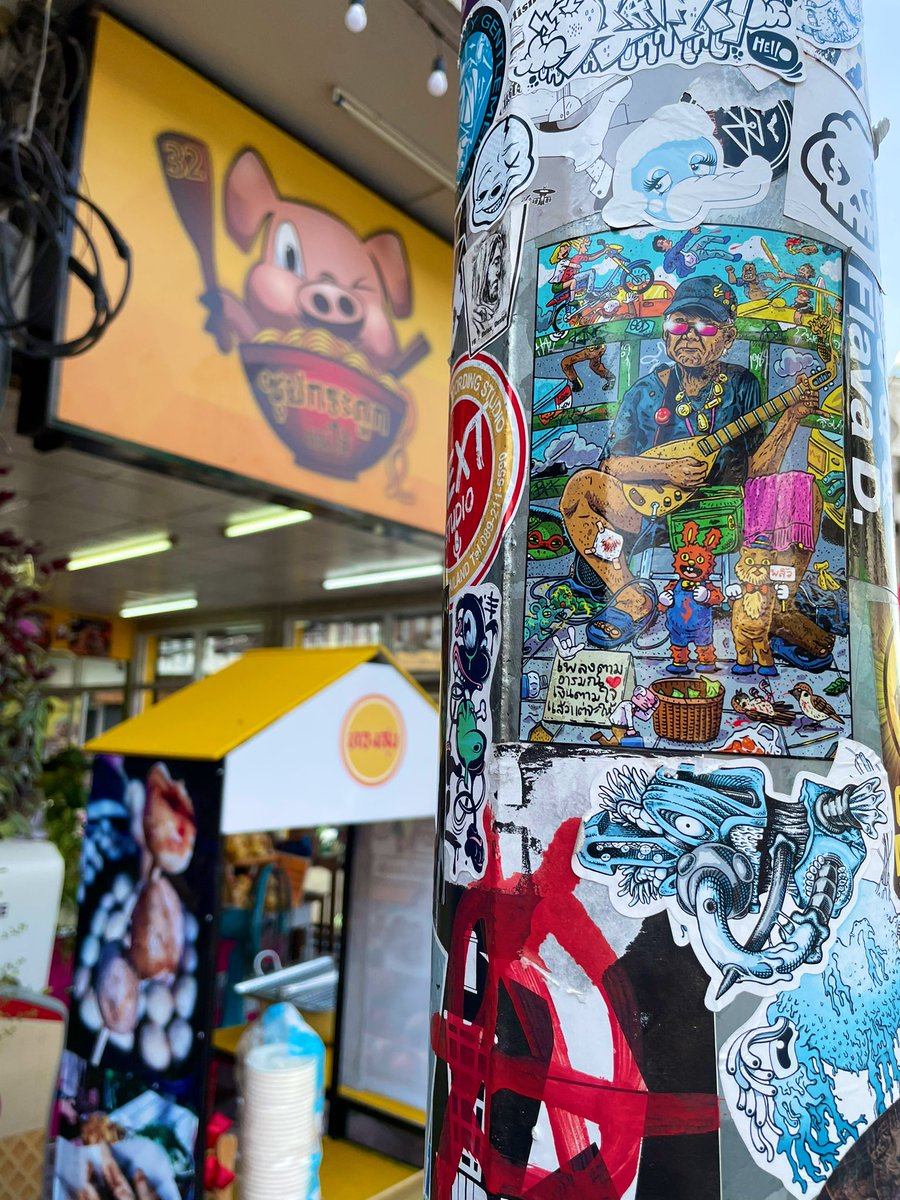CryptoWGeneral's tweet photo. Sticker Bomb!! #Chiangmai #Thailand https://t.co/PV8E9xR7fm