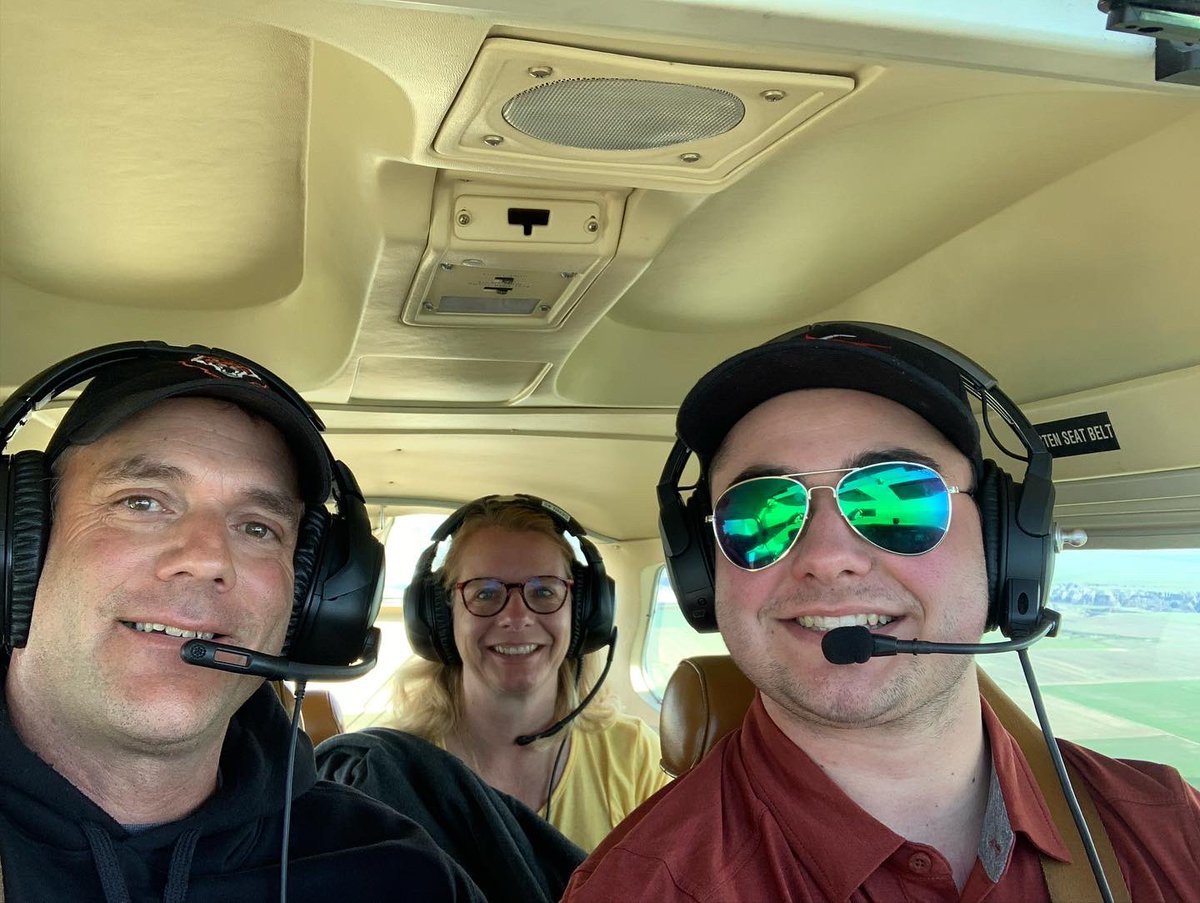 Awesome day with the new pilot in the family. Took us over Cypress Hills and more. Had a blast.