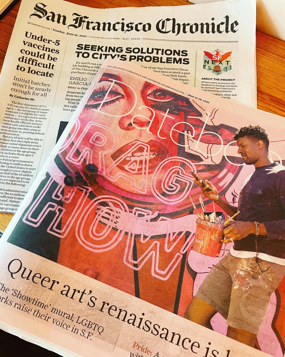 ElliottCNathan's tweet photo. The San Francisco Chronicle printed the story about our mural this weekend! 
Loved our collab!! Thanks Serge, Manuel, Simón, Christopher, D'Arcy and the Oasis team!! https://t.co/vZhgeSmLho
