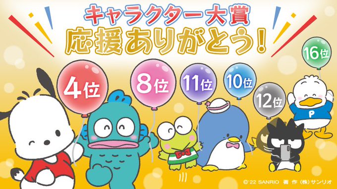22年サンリオキャラクター大賞 シナモロールが3連覇 3大犬キャラ の鉄壁top3は破られる All About News