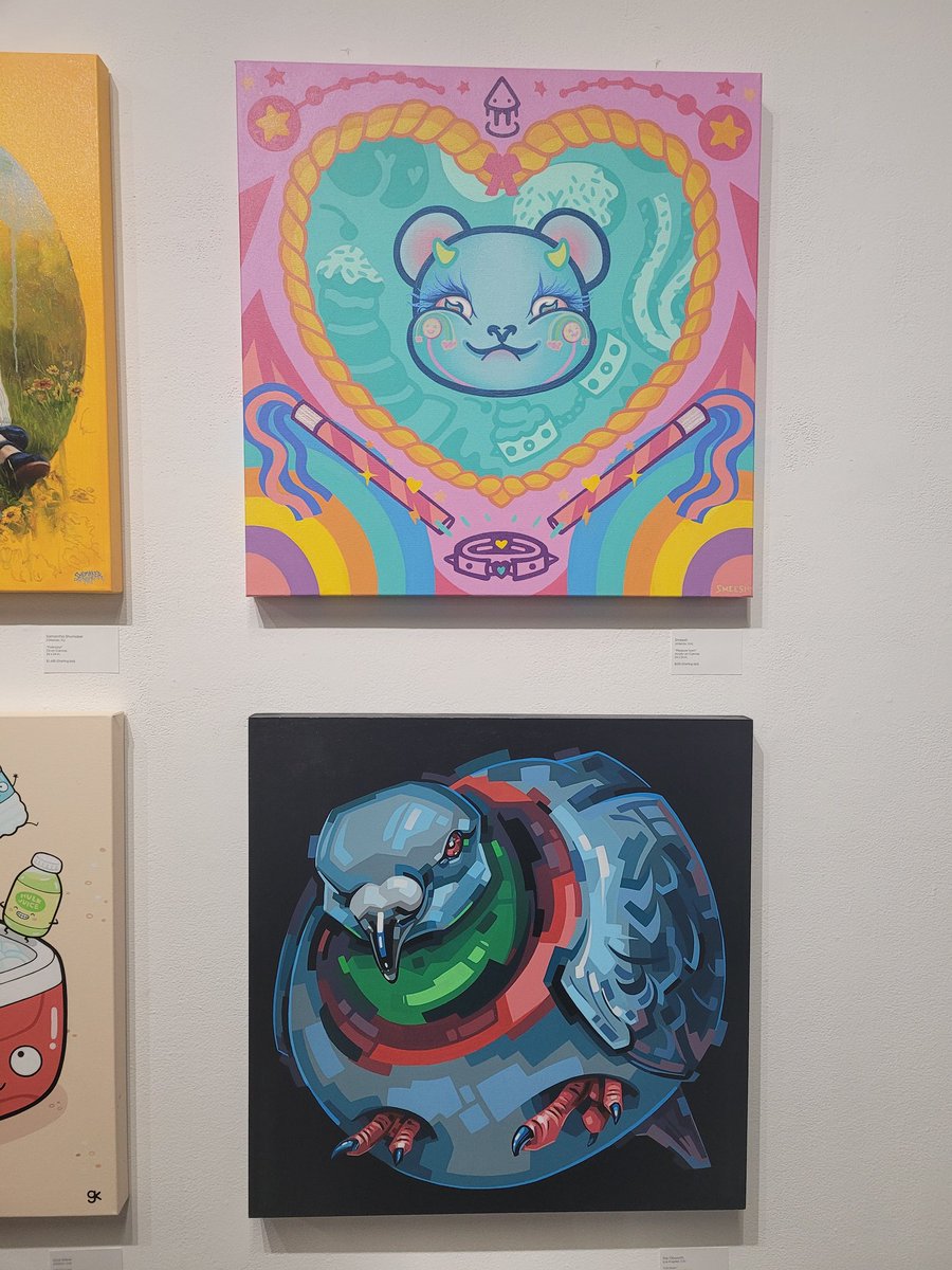 Igetzbuzy's tweet photo. Few more pics of the dope pieces featured at @ABVatl Gallery... I had to get the @GREGMIKE reusable water bottle as collectors item tho! 💯 #abvgallery #gregmike https://t.co/E9BzSdIC2H
