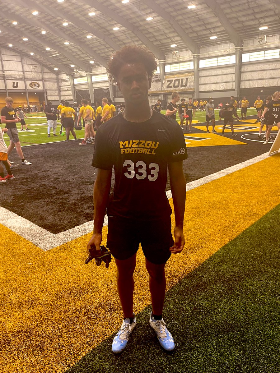 Had a great time at camp yesterday. Thank you for the reps <a href="/MizzouFootball/">Mizzou Football</a> <a href="/JBSFootball/">JBSFootball</a>