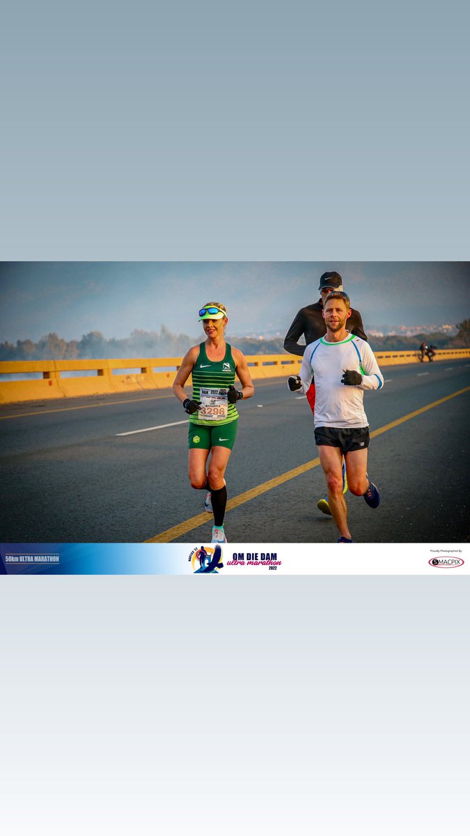 CHAR5487's tweet photo. First OmdieDam Ultra 50km race completed✅                                             @Nedbank_RC @BiogenSA @futurelifeza @ThirstiW @Bavaria_ZA  PS:That last 3km uphill to the finish was unnecessary..no mercy😜🔥 https://t.co/qhGEjvb021