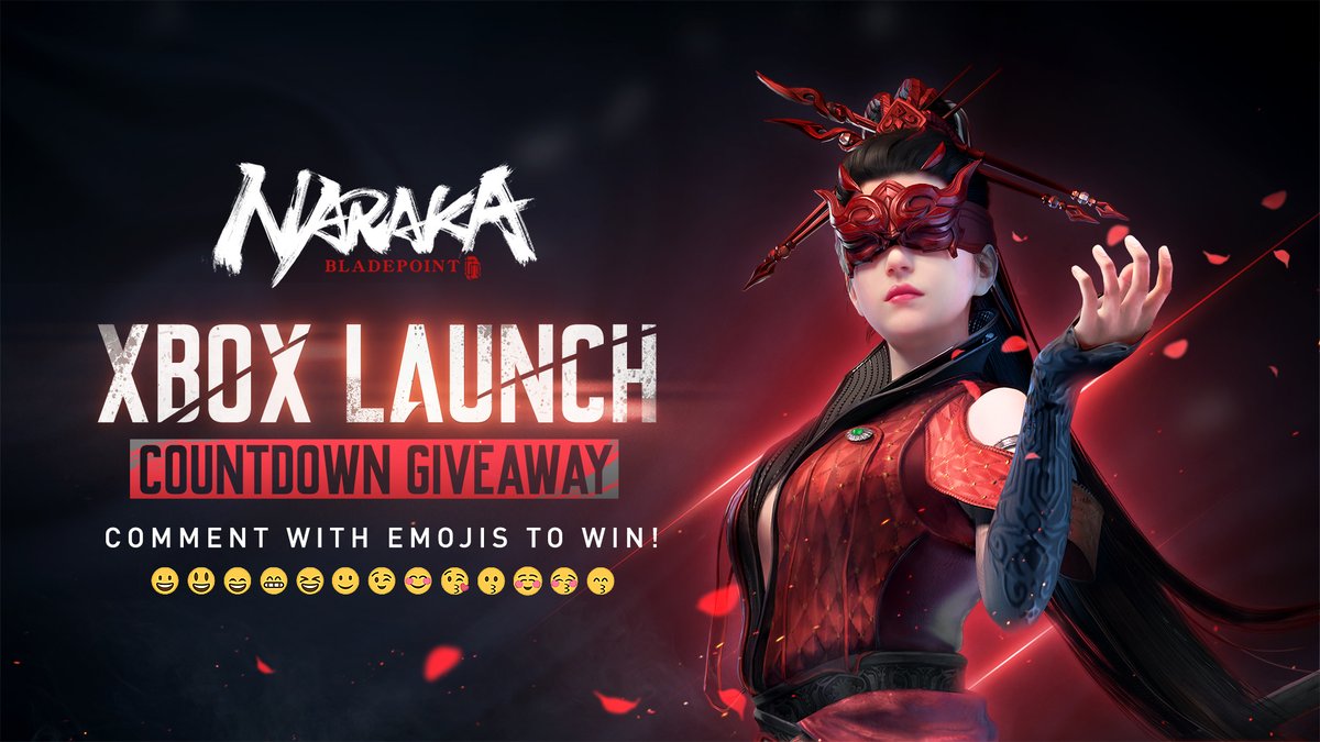 NARAKATHEGAME's tweet image. And the countdown to ⚔️📦 begins!
🥳We're giving away $50 USD to 2 winners from comments EVERY DAY from June 13th - 22nd!
➡️RT &amp;amp; Comment this tweet with FACE Emojis😘and they will be seen on our twitter banner!

Pre-Order #NARAKABladepoint on XBOX now : 
gsght.com/c/oaqv6q