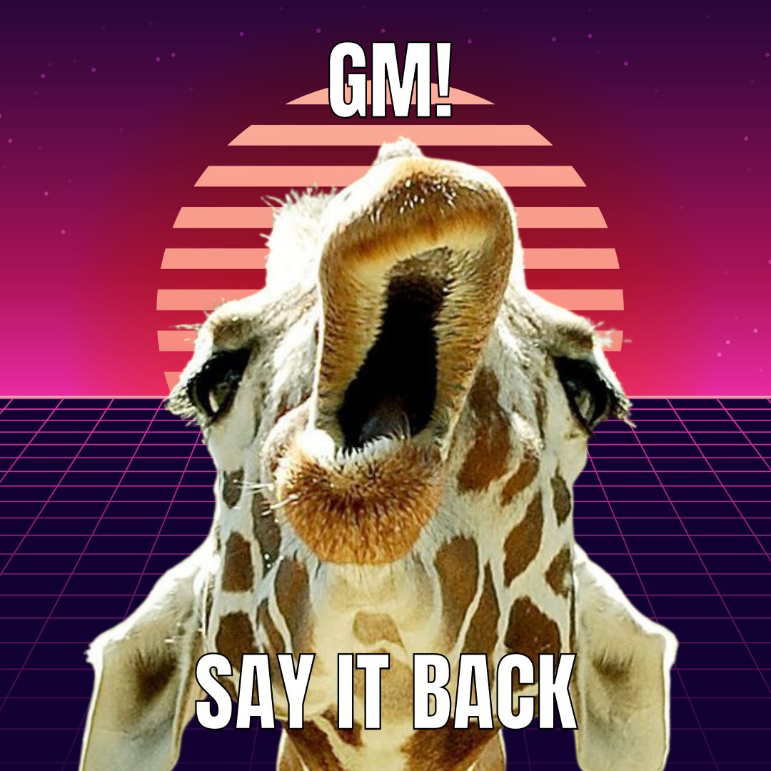 Hellooooo 🦒 &amp; #GM ☀️ from the <a href="/Astral_Giraffes/">Astral Giraffes | NFT LAUNCH</a> 🌌

Our favorite #NFTcommunity 🚀 is working to create #impactNFTs and #NFTs for positive change 😀 

What's your favorite #NFTproject this week? 🤔

#GreenChipNFT #Giraffes #giraffeNFT #NFTclub #AfricaNFT 📲 linktr.ee/astral_giraffes