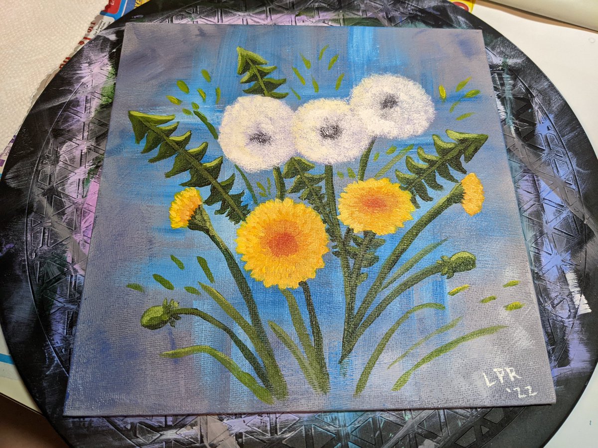 LisaRickey's tweet photo. Just finished the third #acrylicapril tonight with @Artsherpa #painting https://t.co/JrLDspCqUa