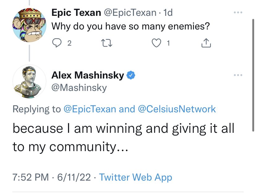 Celsius CEO the day before the collapse