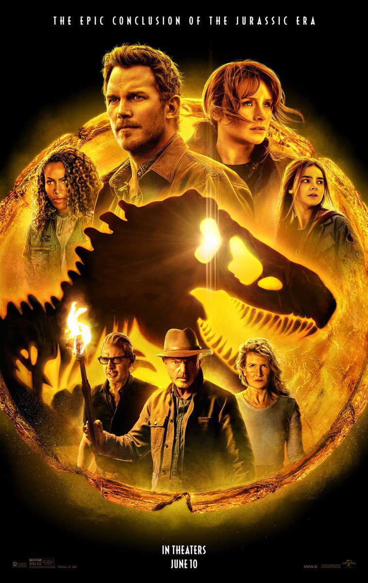 2007_minus's tweet image. I just watched Dominion and OMG this movie was so brilliant, It really sucks that Critics really trashed this movie. It’s also amazing they’ve included the old voice actors from Jurassic Park, I Rate This 7.9/10 #JurassicWorldDominion #JurassicWorld #Giganotosaurus #rexy