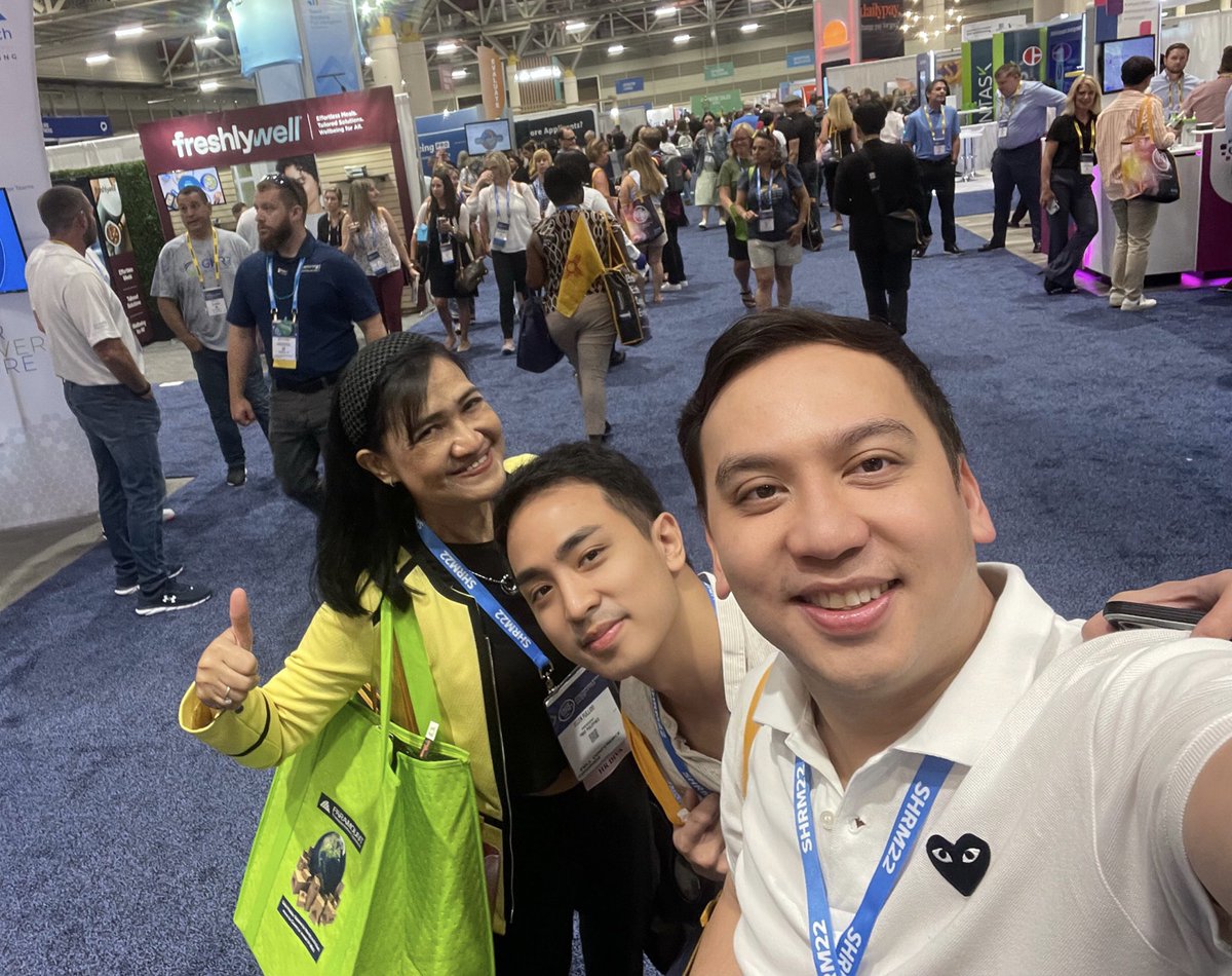 ManilaHR22's tweet photo. We’re in the world’s largest HR Conference #SHRM22.   8,725 miles traveled and so happy to be here in NOLA! Philippines represent. #CauseTheEffect #shrm https://t.co/sbS8TVSgf9